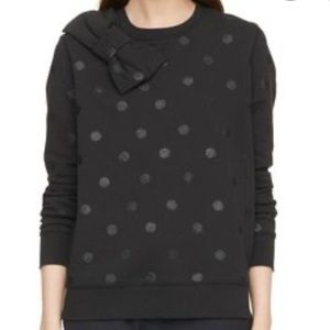 Kate Spade bow glitter polka dot sweatshirt